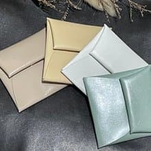 真皮扣式零錢包