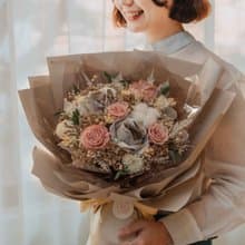 鈔票花束 紅包 母親節花束 可訂製 永生花 永生玫瑰花 求婚花束