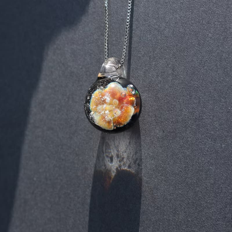 暖情 骨灰琉璃訂製 玻璃項鍊 骨灰 生命紀念