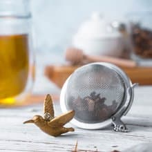 01LIV不銹鋼濾茶器 CHICHI濾茶球 蜂鳥吊饰 原創設計 泡茶器