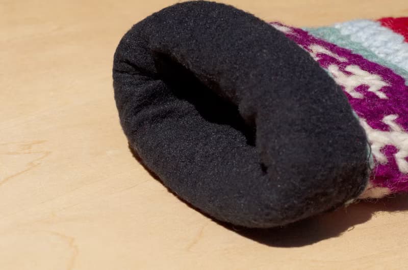 情人節禮物 創意禮物 限量一件手織純羊毛針織手套 / 可拆卸手套 / 內刷毛手套 / 保暖手套(made in nepal) - 香檳葡萄 + 薄荷綠 民族圖騰