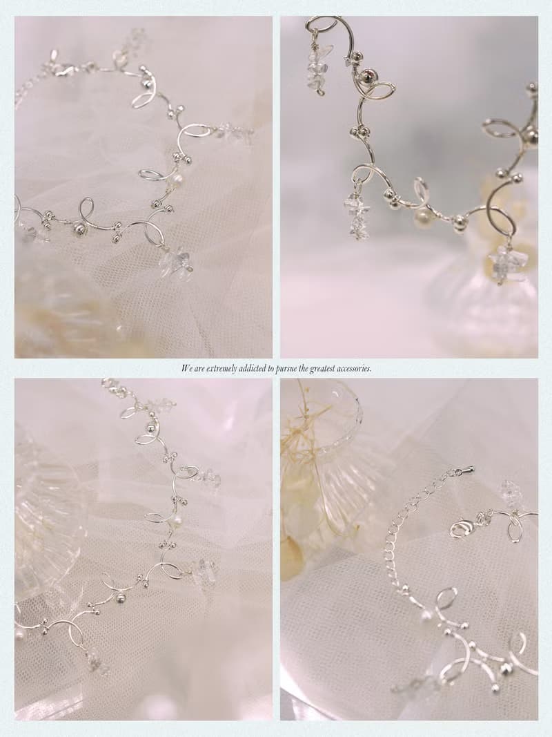 雲霧催眠師。MUCHAT手作波浪線條水晶手鍊