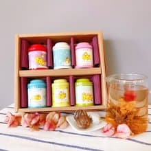 【無藏X開箱貓】工藝花茶_開花茶6入罐裝禮盒(6種花型各1)