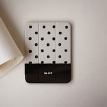 iPad case 12.9/Air5/iPad 9/mini 7 法式點點 附筆槽平板保護套