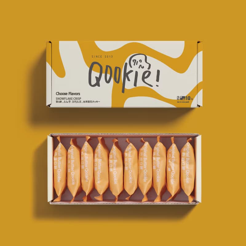 【Qookie!】經典單口味 - 10入禮盒 (無附贈提袋)( 五款口味 )