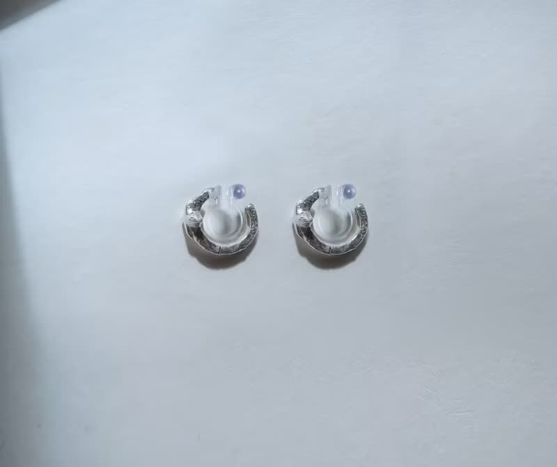 925純銀 光芒 星星 熔岩 易扣 耳環 耳夾 免費送禮包裝