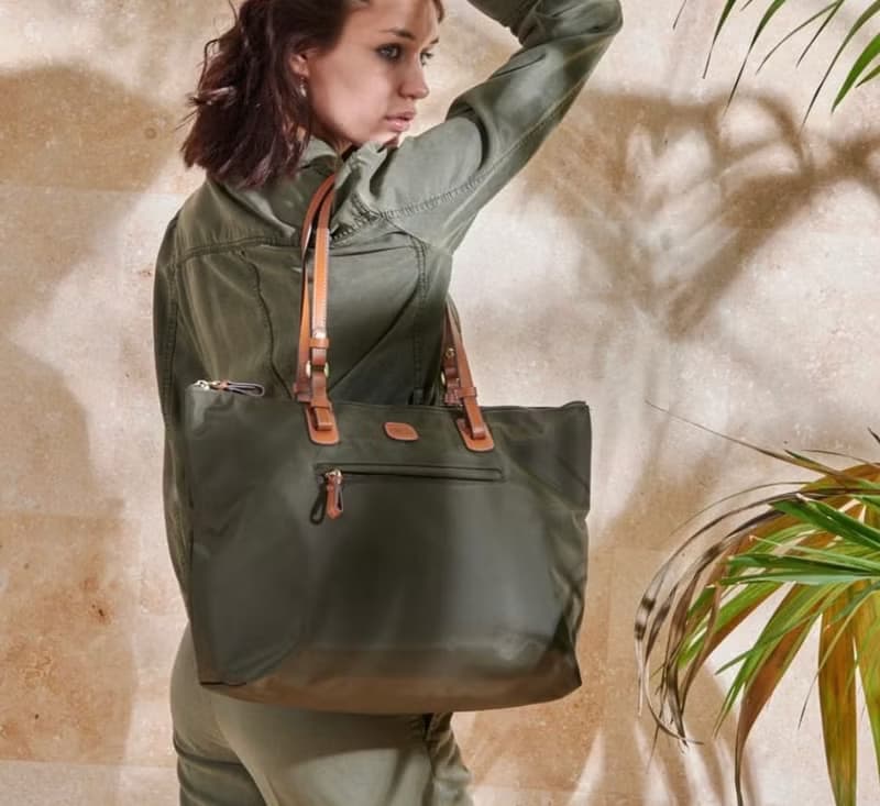 【BRIC' S】X collection 大容量 肩背旅行袋(附小側背包) 黑色