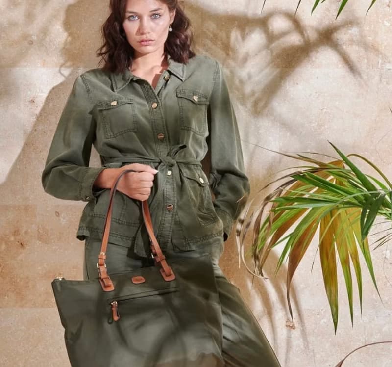 【BRIC' S】X collection 大容量 肩背旅行袋(附小側背包) 黑色