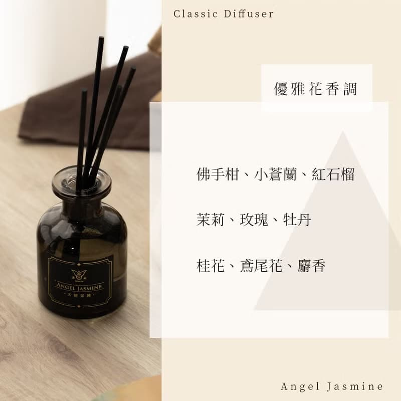 【Mudoh沐朵】經典室內擴香瓶【天使茉莉】(150ml)
