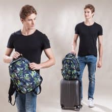 Solis熱帶天堂鳥13吋電腦後背包-熱帶綠-可套行李箱拉桿