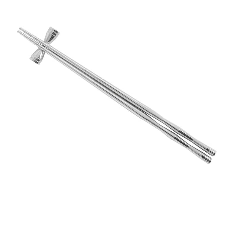 質感送禮首選│純鈦實心筷子+筷架組 (送收納盒)