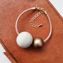 風落形物 皮革手鍊 相依