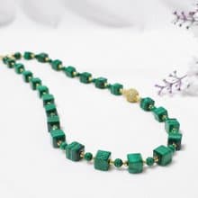 頂級孔雀石 收藏級 天圓地方 天人合一 3圈手鍊項鍊2用 單品 禮物