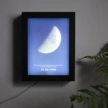 給爸爸媽媽的禮物 定製月亮小夜燈 紀念美好的夜 可調光陪伴入眠