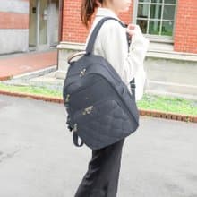 必BUY葫蘆紋旅行後背包(大款)23336莫蘭迪灰