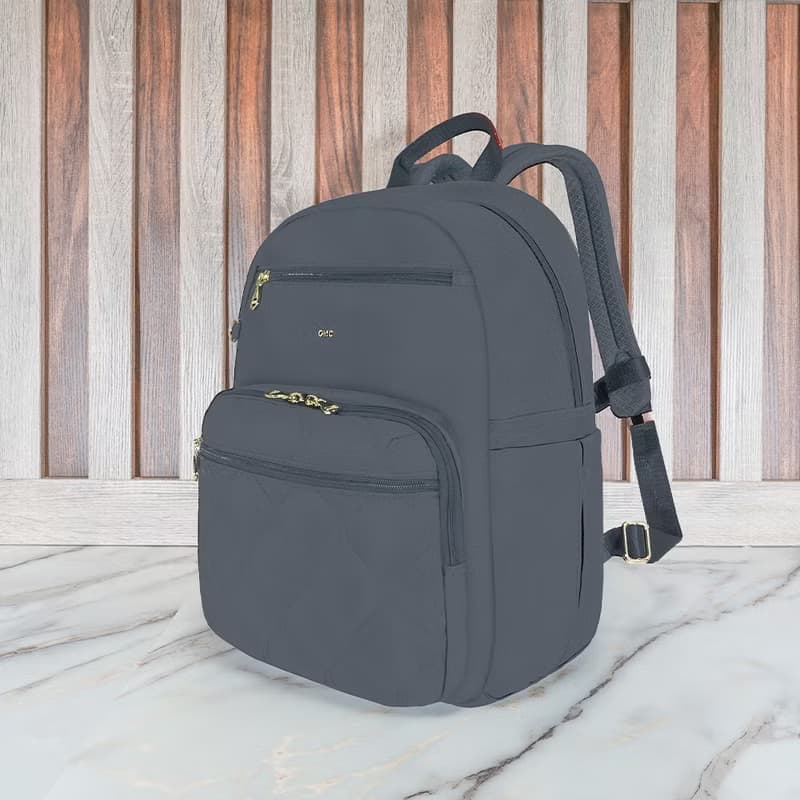 必BUY葫蘆紋旅行後背包(大款)23336莫蘭迪灰