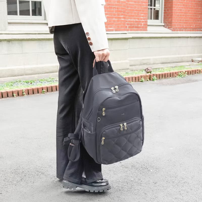 必BUY葫蘆紋旅行後背包(大款)23336莫蘭迪灰