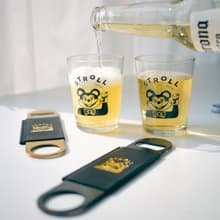【鹿角兔x散步咖啡】美崙花蓮米奇_CHEERS禮盒 酒杯 開瓶器