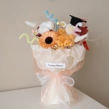 青春扭棒橘太陽花花束 向日葵 生日  畢業禮物 老師禮物