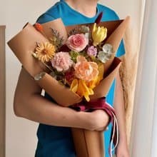 花燦年華 永生康乃馨花束 母親節花束