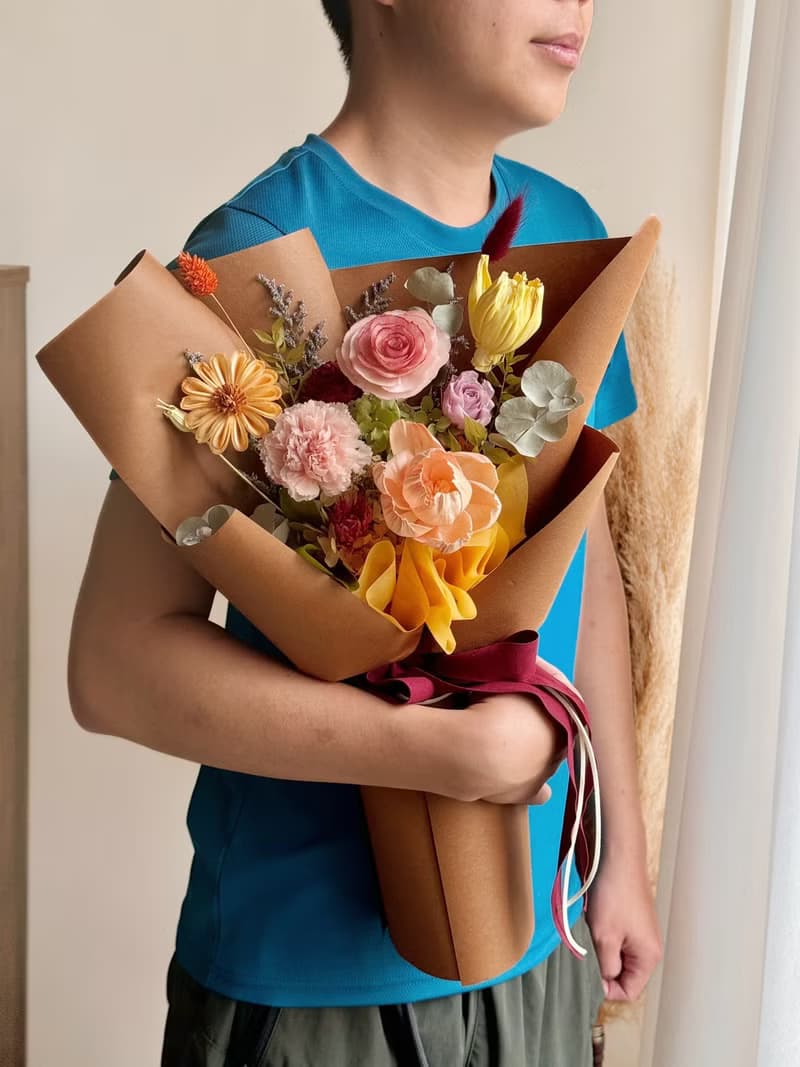 花燦年華 永生康乃馨花束 母親節花束