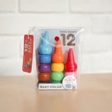【AOZORA】日本BabyColor兒童安全積木蠟筆 (12色)