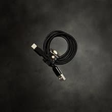 UNIC經典菱格紋磁扣集線器 / 真皮收納線扣 /耳機捲線器
