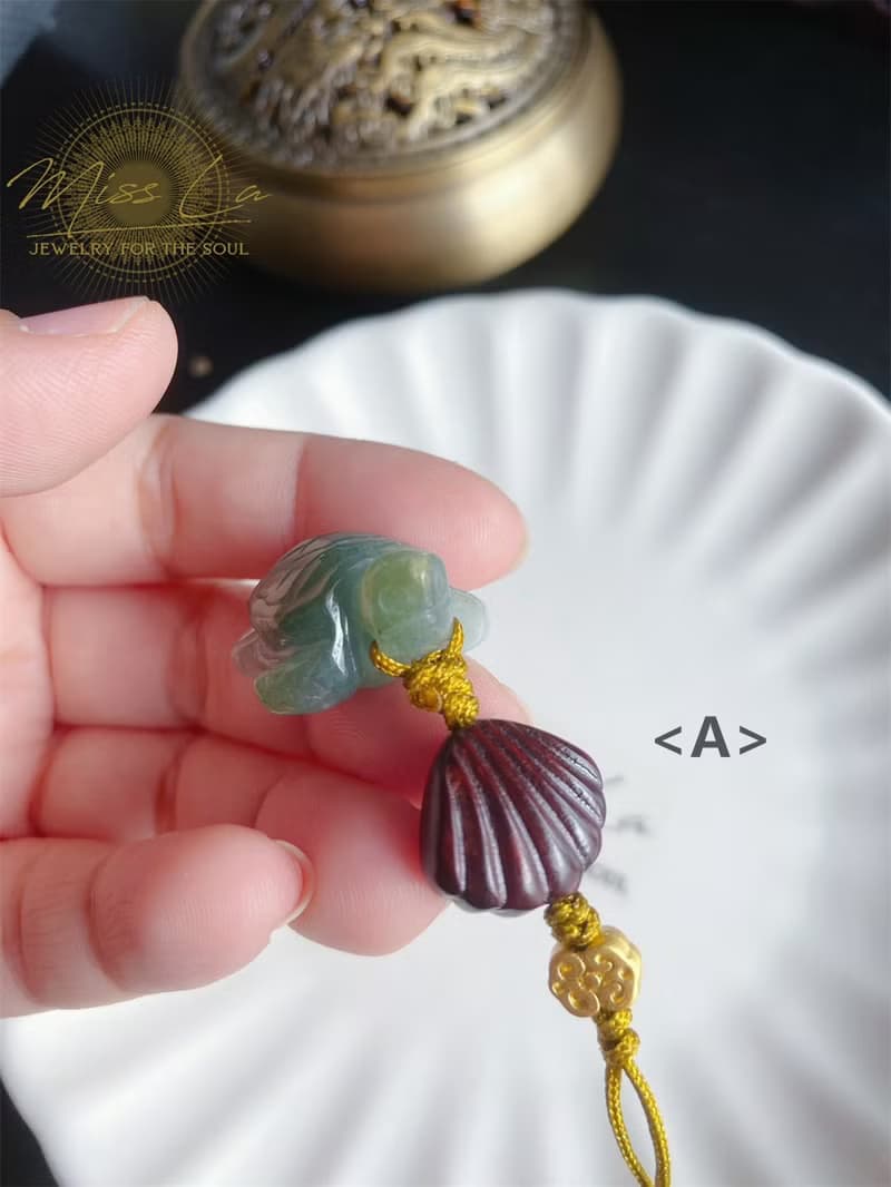 天然緬甸玉翡翠 龜 掛繩 包掛 禮物 人興財旺祖孫輩輩富有
