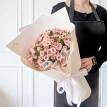 愛在浪漫巴黎迷你玫瑰鮮花花束