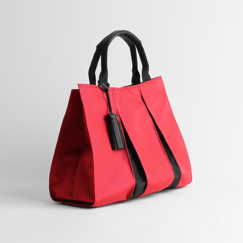 KOSHO ougi nylon トートバッグ S レディース メンズ 軽量 手提げ オリジナル 日本製 京都 裏地付き ホック付き タッセル付き
