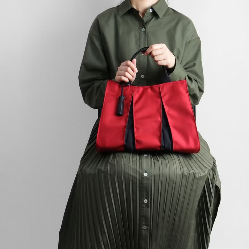 KOSHO ougi nylon トートバッグ S レディース メンズ 軽量 手提げ オリジナル 日本製 京都 裏地付き ホック付き タッセル付き