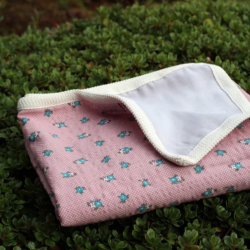 Made in korea flower baby muslin swaddle gauze blanket, gift, 新生兒 出産祝い, 布  ブランケッ