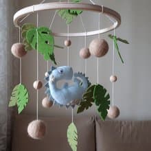 Dinosaur baby mobile nursery decor, crib mobile, expecting mom gift