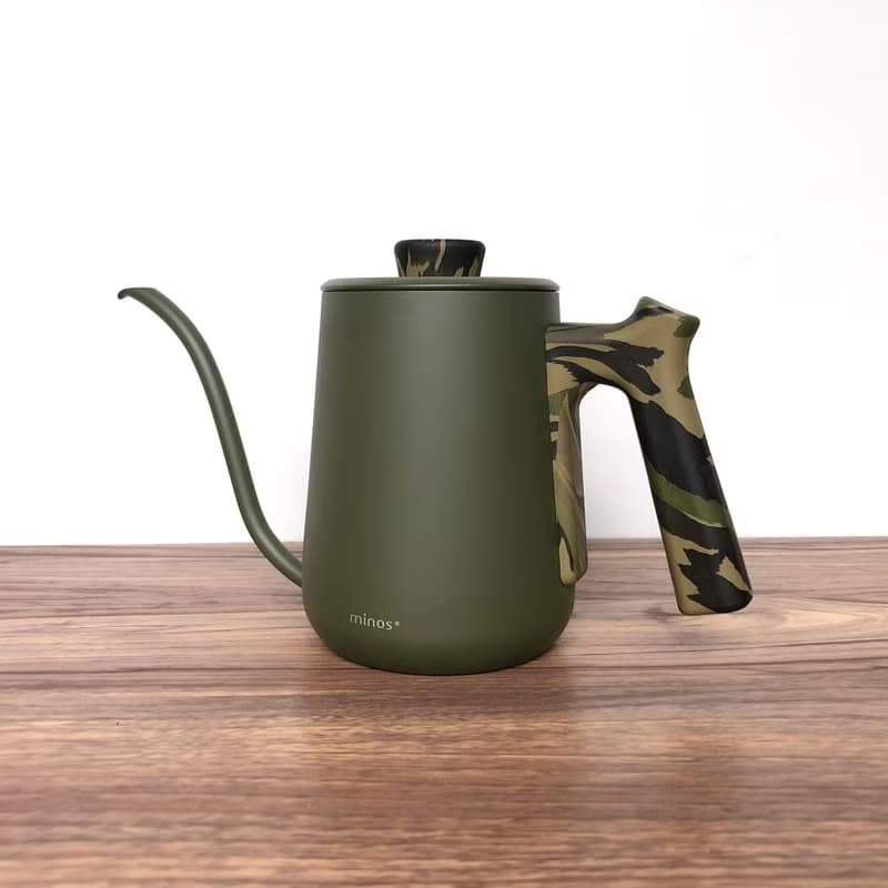 手沖壺/咖啡手沖壺/不鏽鋼/600ml/內刻度/附蓋/9款顏色/