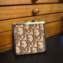 中古 Christian Dior 零錢包 口金包  古董包 錢包 復古包