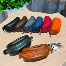 Genuine leather Coin pocket - Forest Green color