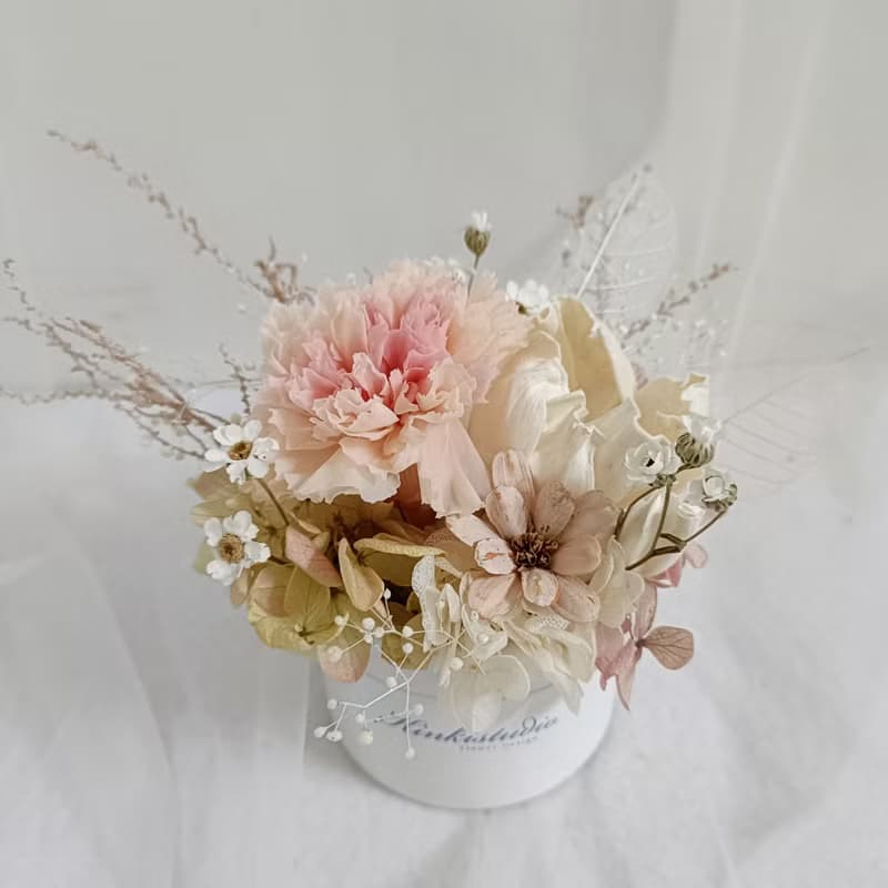 情人節禮物花束永生康乃馨盆花 結婚捧花永生花畢業花束玫瑰c七夕