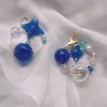 【夏末之海2.0】耳環 耳針/耳夾