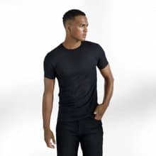 Bread & Boxers Crew-Neck Tencel 天絲棉圓領男用圓領T - 黑