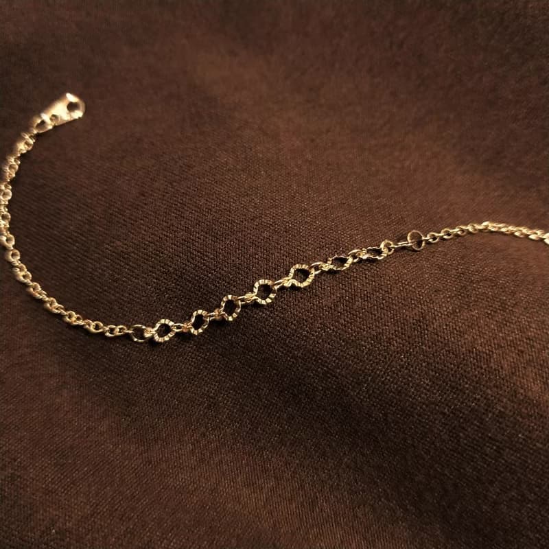 │輕奢│桃心鍊 • 手鍊 • 14K注金 • 14kgf