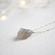 Rough Labradorite Necklace, 925 Silver, Capricorn, Aquarius stone, X-mas gift