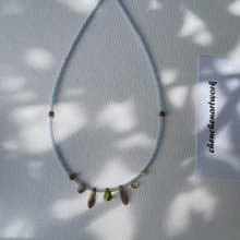 溫暖天空 寶寶藍 捷克珠 串珠 串珠項鍊 手作項鍊