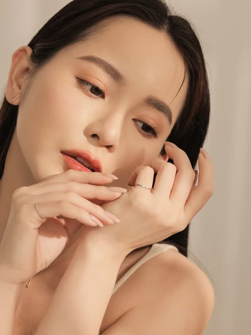 小山綿綿。純銀戒指