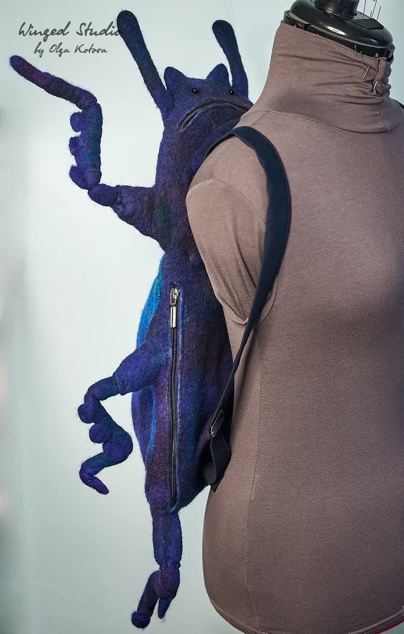 The Blue Beetle Backpack, available for purchase
