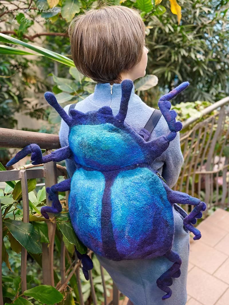 The Blue Beetle Backpack, available for purchase