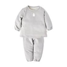 【SISSO有機棉】米米熊好舒適套裝(灰) 2A