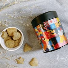 一口貓裏紅濃茶餅乾 鐵罐餅乾