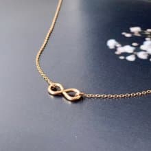 【14Kgf不褪色】無限項鍊 Infinity Necklace 無限符號 可改手鍊
