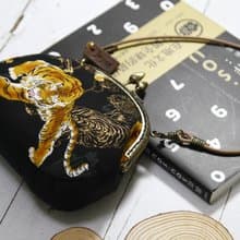 【Gi LAI】*全手縫* 13.5Cm子母雙口金-老虎タイガー(附禮盒包裝)