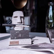 曙MUSE 摩艾微笑水泥名片架 辦公室 擴香石 手作 創意